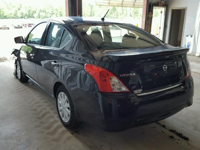 3N1CN7AP9HL826561 - 2017 NISSAN VERSA S BLACK photo 3