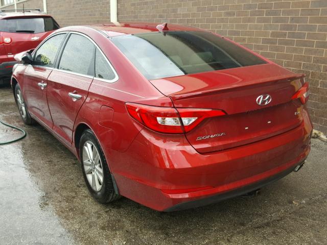 5NPE24AA4FH139123 - 2015 HYUNDAI SONATA ECO RED photo 3