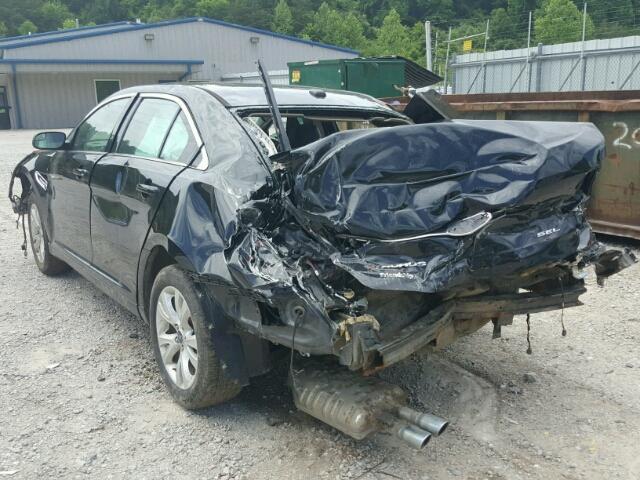 1FAHP2EW7CG125232 - 2012 FORD TAURUS SEL BLACK photo 3