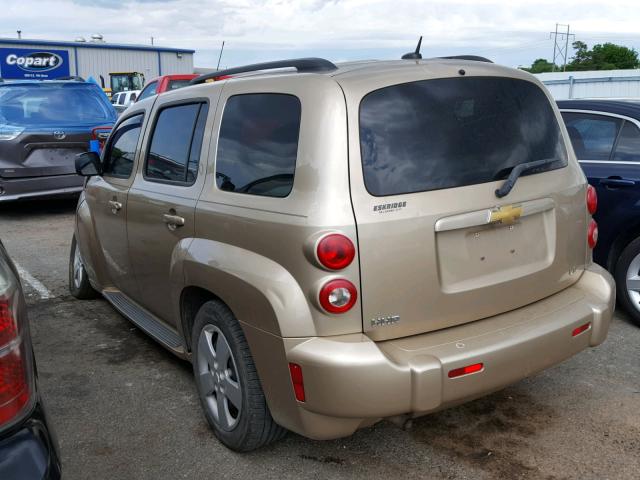 3GNDA13D78S603302 - 2008 CHEVROLET HHR LS GOLD photo 3