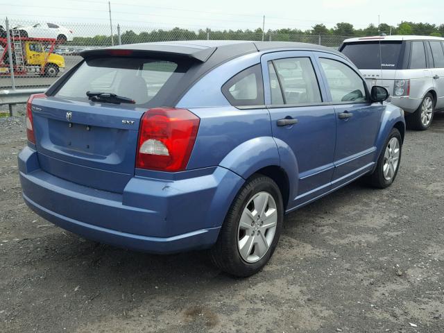 1B3HB48B97D577866 - 2007 DODGE CALIBER SX BLUE photo 4