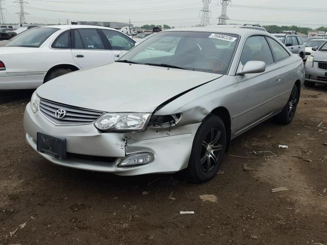 2T1CE22P62C002607 - 2002 TOYOTA CAMRY SOLA SILVER photo 2