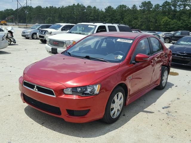 JA32U2FU9FU003773 - 2015 MITSUBISHI LANCER ES RED photo 2