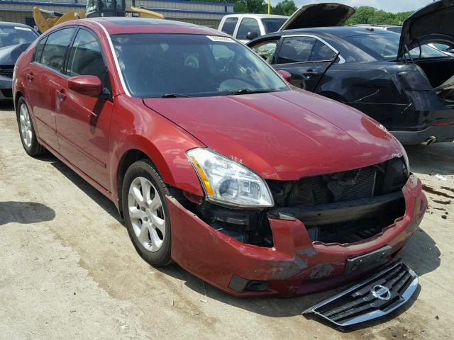 1N4BA41E97C824553 - 2007 NISSAN MAXIMA SE RED photo 1