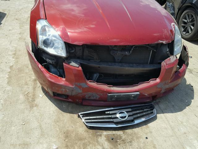 1N4BA41E97C824553 - 2007 NISSAN MAXIMA SE RED photo 9