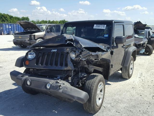 1C4AJWAGXDL647980 - 2013 JEEP WRANGLER S BLACK photo 2