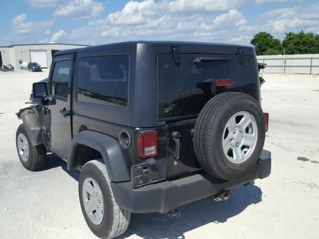 1C4AJWAGXDL647980 - 2013 JEEP WRANGLER S BLACK photo 3