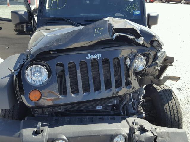 1C4AJWAGXDL647980 - 2013 JEEP WRANGLER S BLACK photo 7