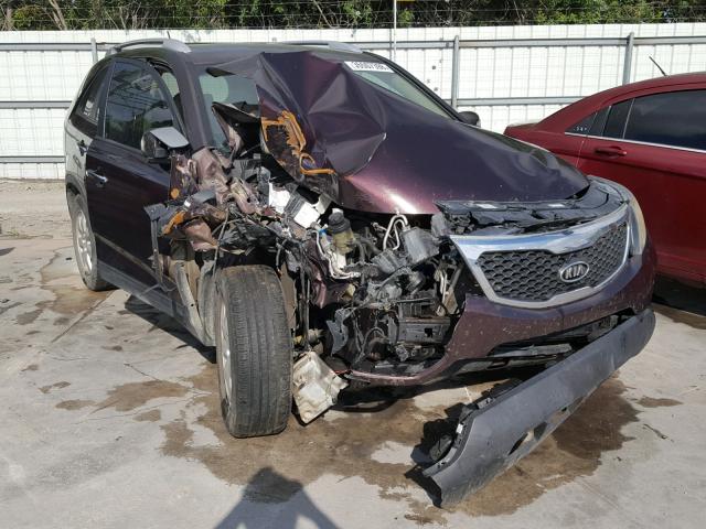 5XYKT3A17BG101378 - 2011 KIA SORENTO BA MAROON photo 1