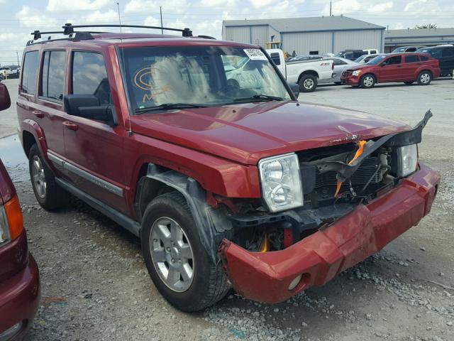1J8HH58256C230941 - 2006 JEEP COMMANDER MAROON photo 1