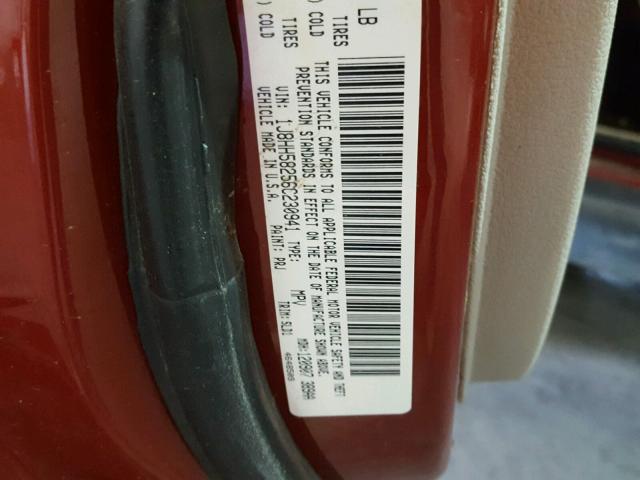 1J8HH58256C230941 - 2006 JEEP COMMANDER MAROON photo 10