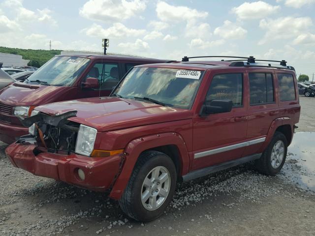 1J8HH58256C230941 - 2006 JEEP COMMANDER MAROON photo 2