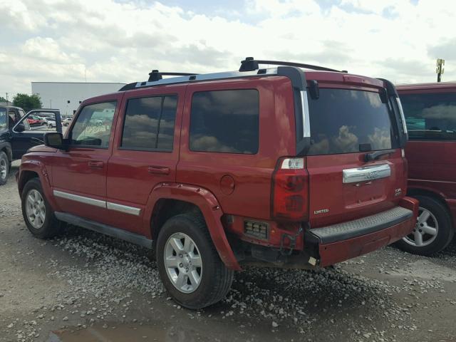 1J8HH58256C230941 - 2006 JEEP COMMANDER MAROON photo 3