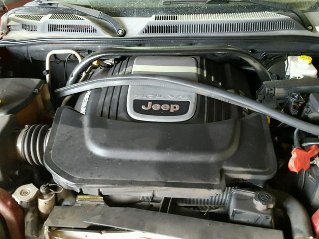 1J8HH58256C230941 - 2006 JEEP COMMANDER MAROON photo 7