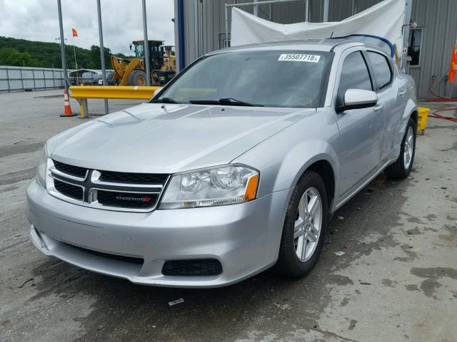 1B3BD1FB7BN578213 - 2011 DODGE AVENGER MA SILVER photo 2