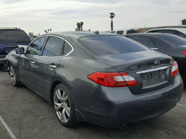 JN1BY1AP0BM322719 - 2011 INFINITI M37 GRAY photo 3