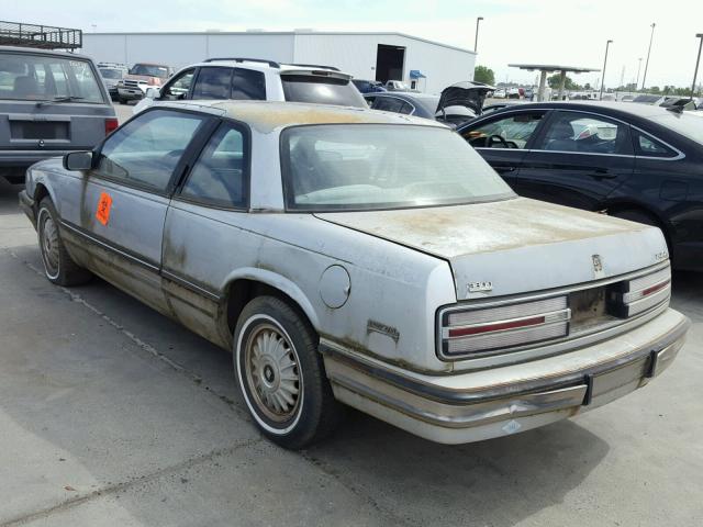 2G4WD14L4N1480625 - 1992 BUICK REGAL LIMI GRAY photo 3