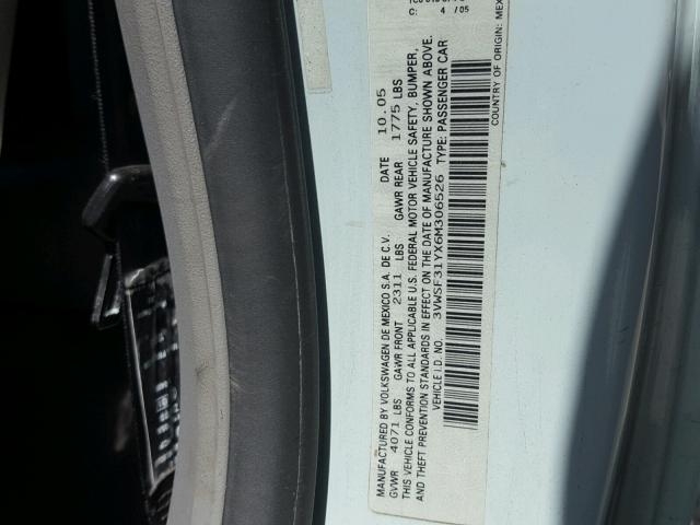 3VWSF31YX6M306526 - 2006 VOLKSWAGEN NEW BEETLE ლურჯი ფოტო 10