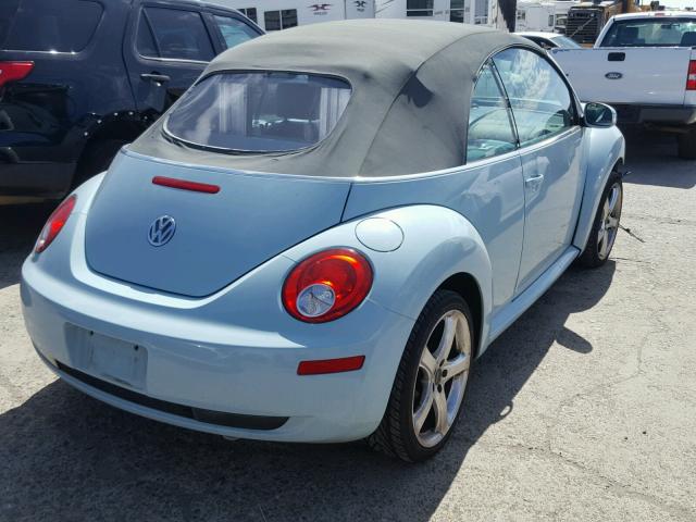 3VWSF31YX6M306526 - 2006 VOLKSWAGEN NEW BEETLE BLUE photo 4