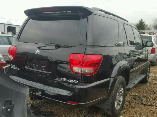 5TDBT48A15S249514 - 2005 TOYOTA SEQUOIA LI BLACK photo 4