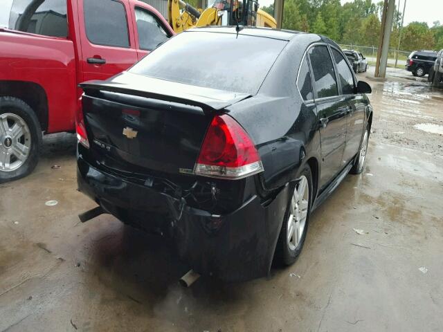 2G1WG5E36D1133869 - 2013 CHEVROLET IMPALA LT BLACK photo 4