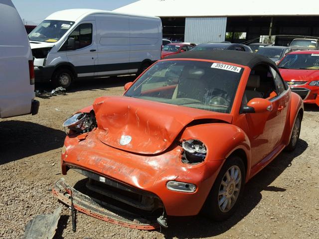 3VWCM31Y44M345880 - 2004 VOLKSWAGEN NEW BEETLE 红色 照片 2