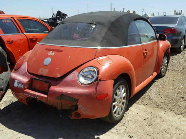 3VWCM31Y44M345880 - 2004 VOLKSWAGEN NEW BEETLE 红色 照片 4