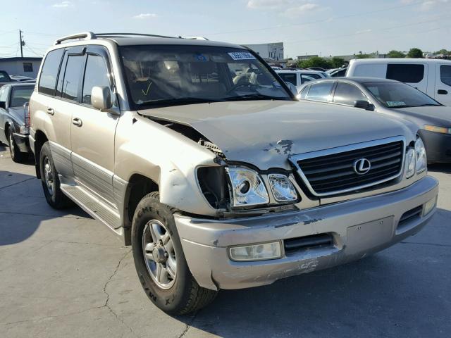 JTJHT00W013505550 - 2001 LEXUS LX 470 GOLD photo 1