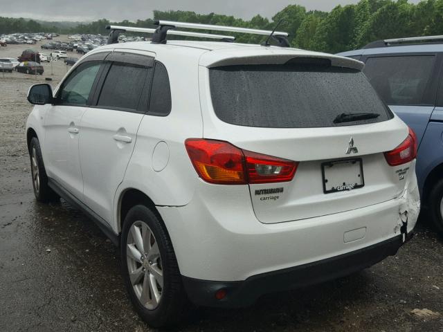 4A4AP3AW2FE037012 - 2015 MITSUBISHI OUTLANDER WHITE photo 3