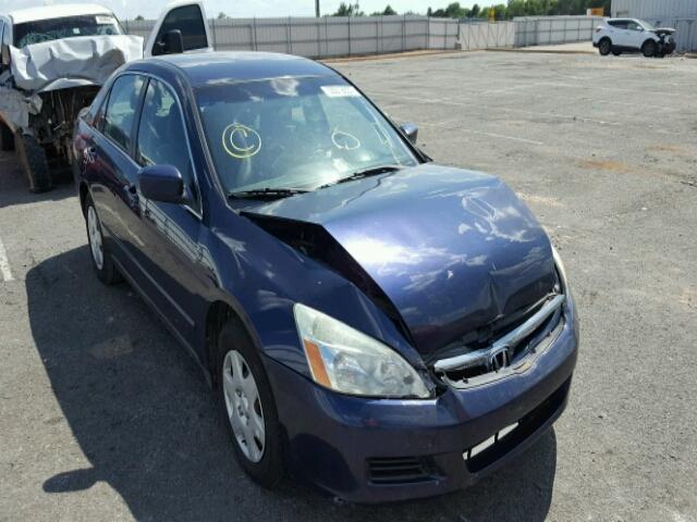 1HGCM56427A002542 - 2007 HONDA ACCORD LX BLUE photo 1