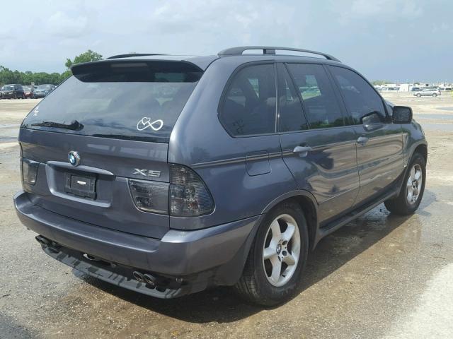 5UXFB33593LH41099 - 2003 BMW X5 4.4I GRAY photo 4