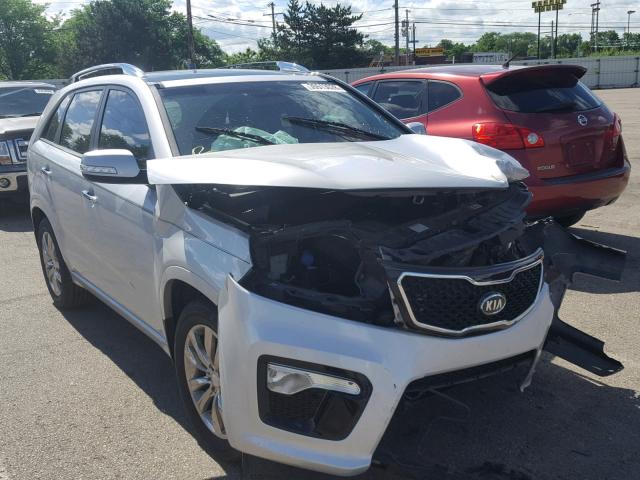 5XYKW4A2XDG382388 - 2013 KIA SORENTO SX SILVER photo 1