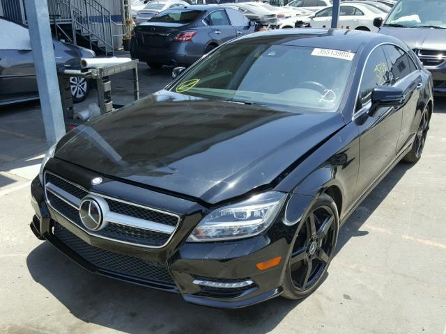 WDDLJ7DB0EA125814 - 2014 MERCEDES-BENZ CLS 550 BLACK photo 2