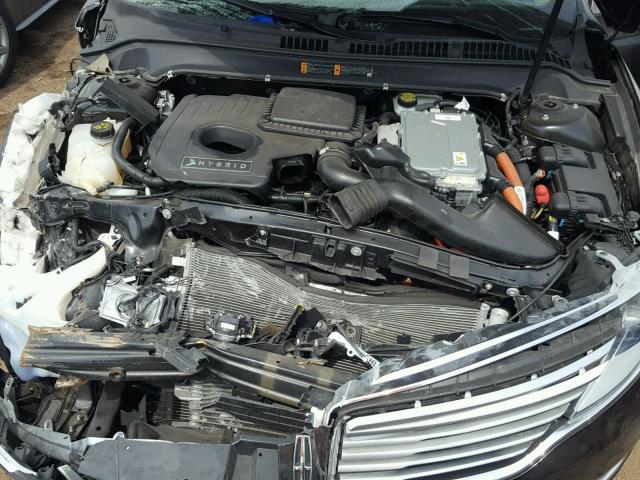 3LN6L2LU8FR602175 - 2015 LINCOLN MKZ HYBRID BLACK photo 7