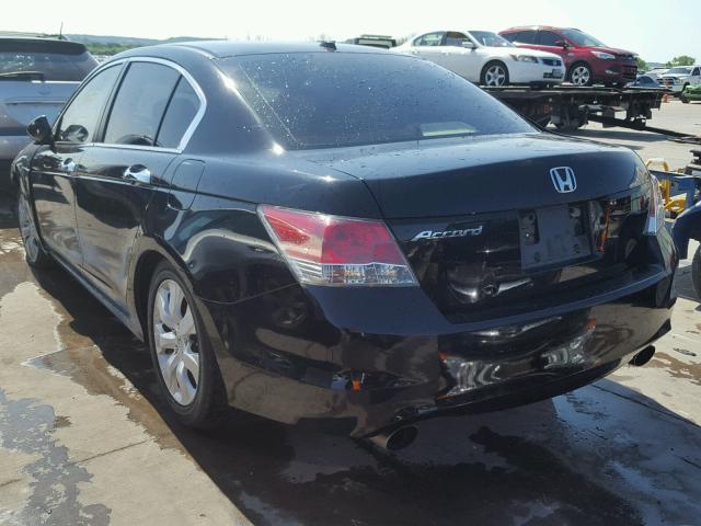 5KBCP3F85AB004573 - 2010 HONDA ACCORD EXL BLACK photo 3