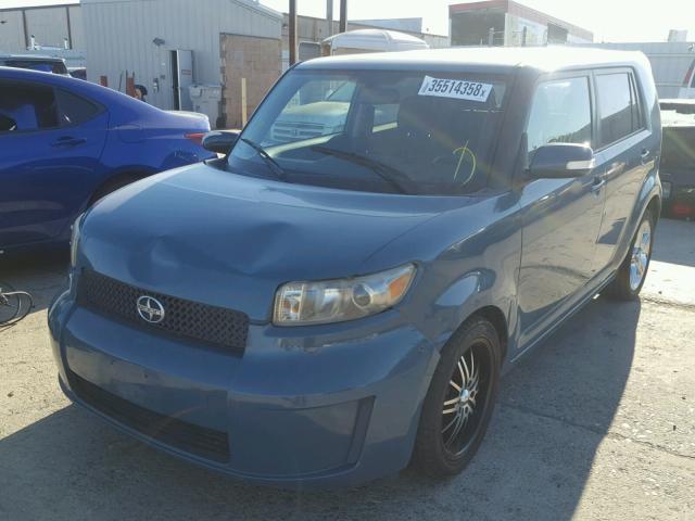 JTLKE50E481012570 - 2008 TOYOTA SCION XB TEAL photo 2