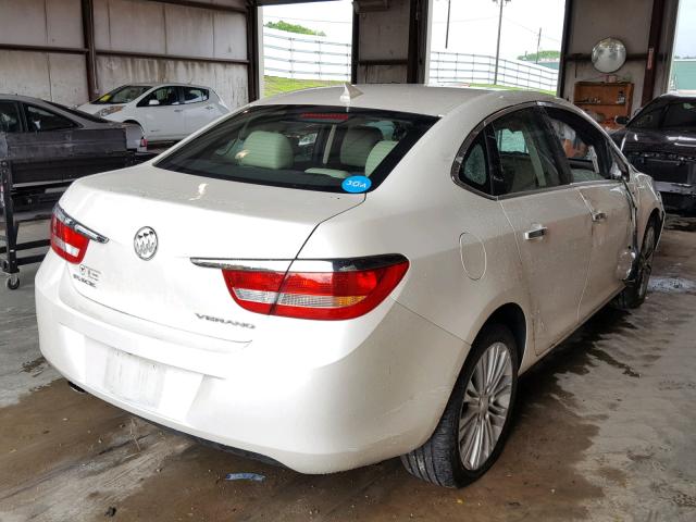 1G4PP5SKXE4192495 - 2014 BUICK VERANO WHITE photo 4