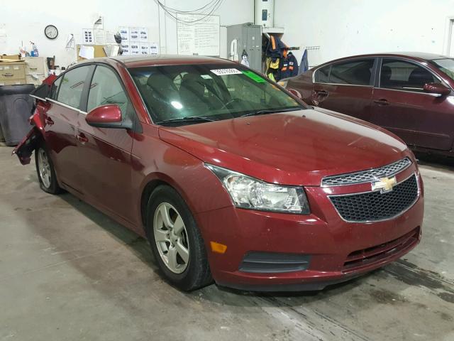 1G1PF5SC1C7129080 - 2012 CHEVROLET CRUZE LT RED photo 1