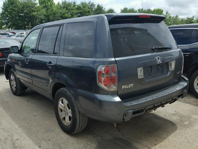 5FNYF18136B014327 - 2006 HONDA PILOT LX BLUE photo 3