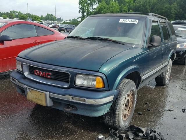 1GKDT13W7T2536701 - 1996 GMC JIMMY GREEN photo 2