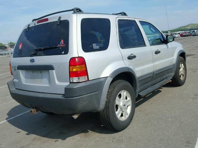 1FMCU041X2KD22412 - 2002 FORD ESCAPE XLT SILVER photo 4