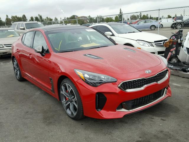 KNAE55LC1J6009201 - 2018 KIA STINGER GT RED photo 1