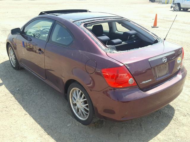 JTKDE167360081140 - 2006 TOYOTA SCION TC 栗色 照片 3