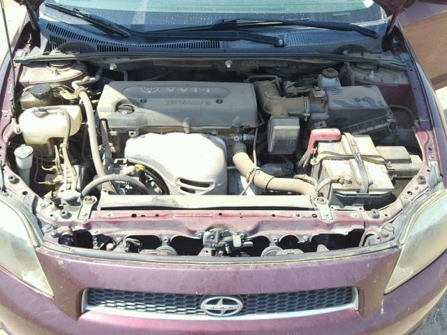 JTKDE167360081140 - 2006 TOYOTA SCION TC 栗色 照片 7