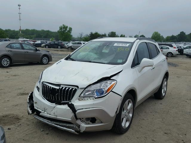 KL4CJASB4GB589724 - 2016 BUICK ENCORE WHITE photo 2