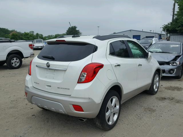 KL4CJASB4GB589724 - 2016 BUICK ENCORE WHITE photo 4