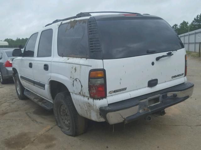 1GNEC13V45R234579 - 2005 CHEVROLET TAHOE C150 WHITE photo 3