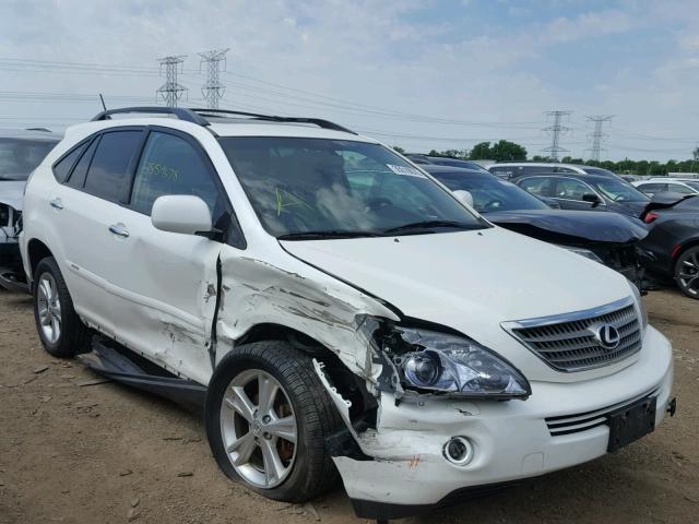 JTJHW31U182071337 - 2008 LEXUS RX 400H WHITE photo 1