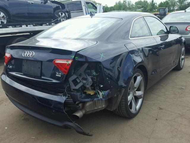 WAUDK78T39A034652 - 2009 AUDI A5 QUATTRO BLUE photo 4