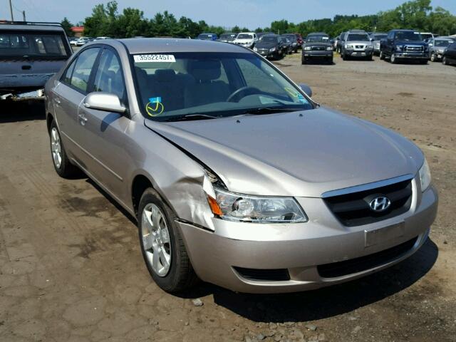 5NPET46C08H358719 - 2008 HYUNDAI SONATA GLS GOLD photo 1